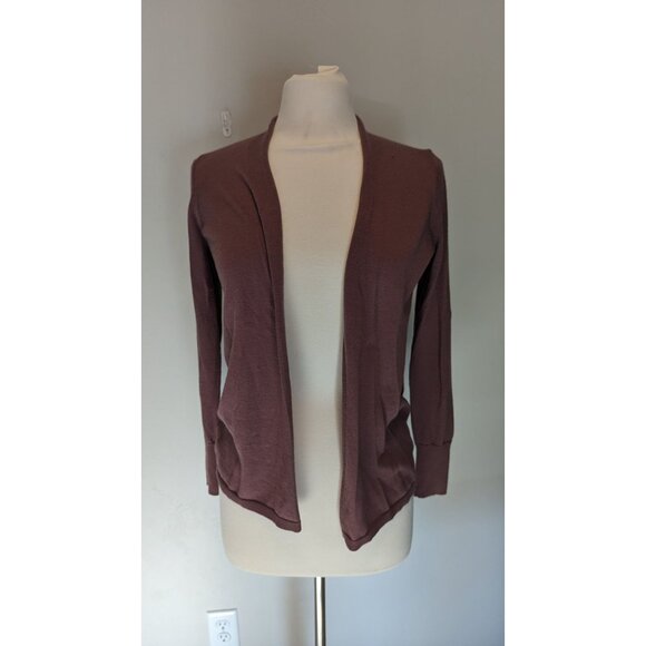 Loft Mauve Small Open Front Cardigan - Picture 1 of 4